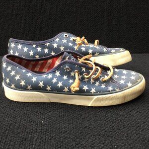 sperry stars stripes women's 6 sneaker